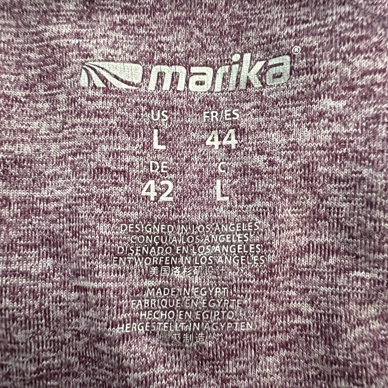 Marika Womens Multicolor Round Neck Long Sleeve Pullover T-Shirt Size Large