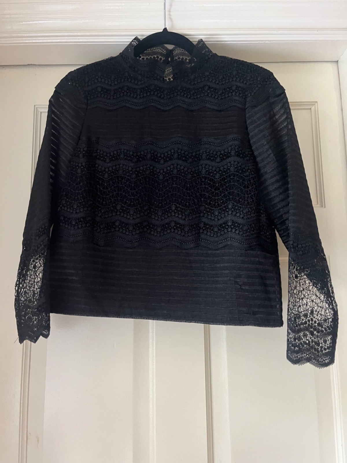 Maje Women’s blouse, size 1, black, elegant, great condition