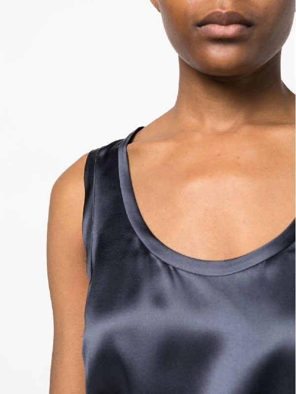 BRUNELLO CUCINELLI WOMEN’S NIGHT SKY SILK TANK TOP MSRP $1045