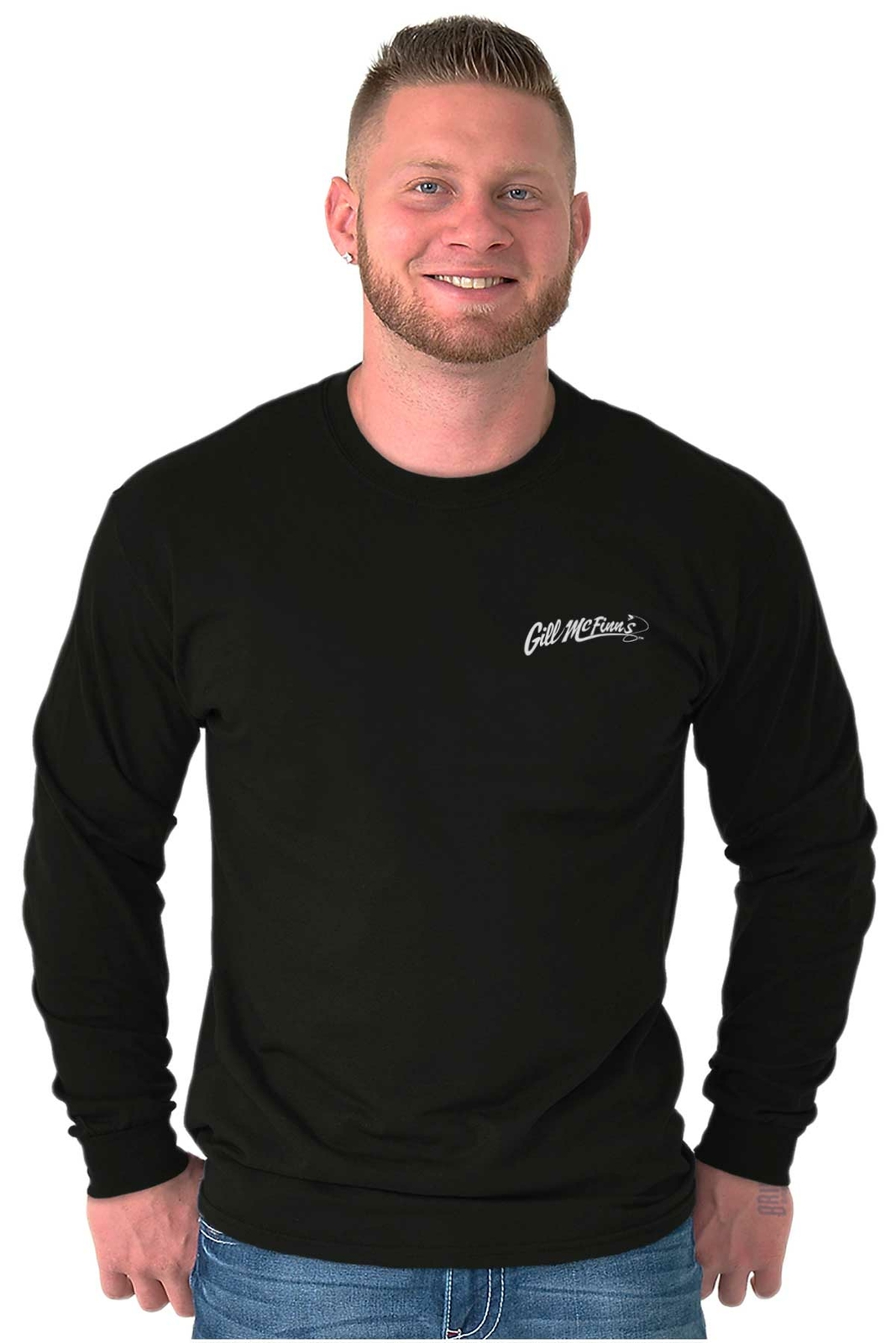 Gill McFinns Fisherman Outdoors Fishing Gift Long Sleeve Tshirt for Men or Women