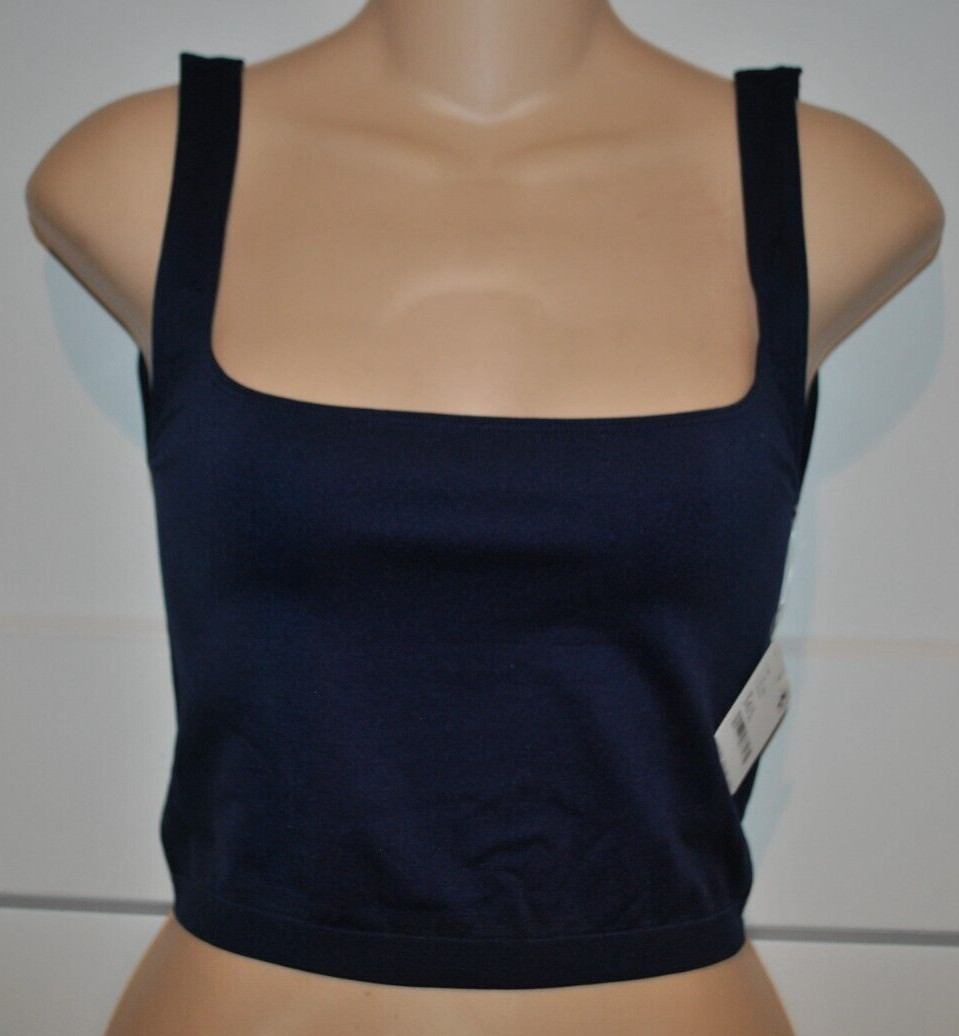 FREE PEOPLE INTIMATELY Scoop Neck Crop Navy M/L NWT