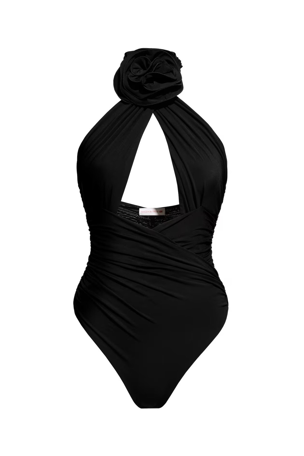 NEW H&M MAGDA BUTRYM Cut Out Bodysuit black extra large xl stella mccartney