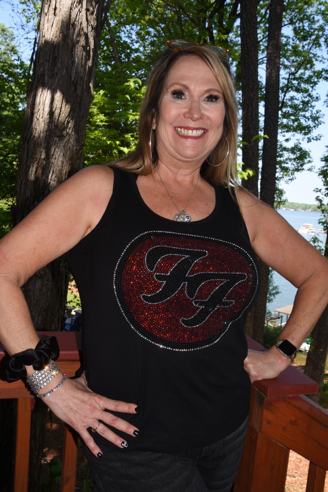 Foo Fighters rhinestone bling shirt or tank XS S M L XL XXL 1X 2X 3X 4X 5X