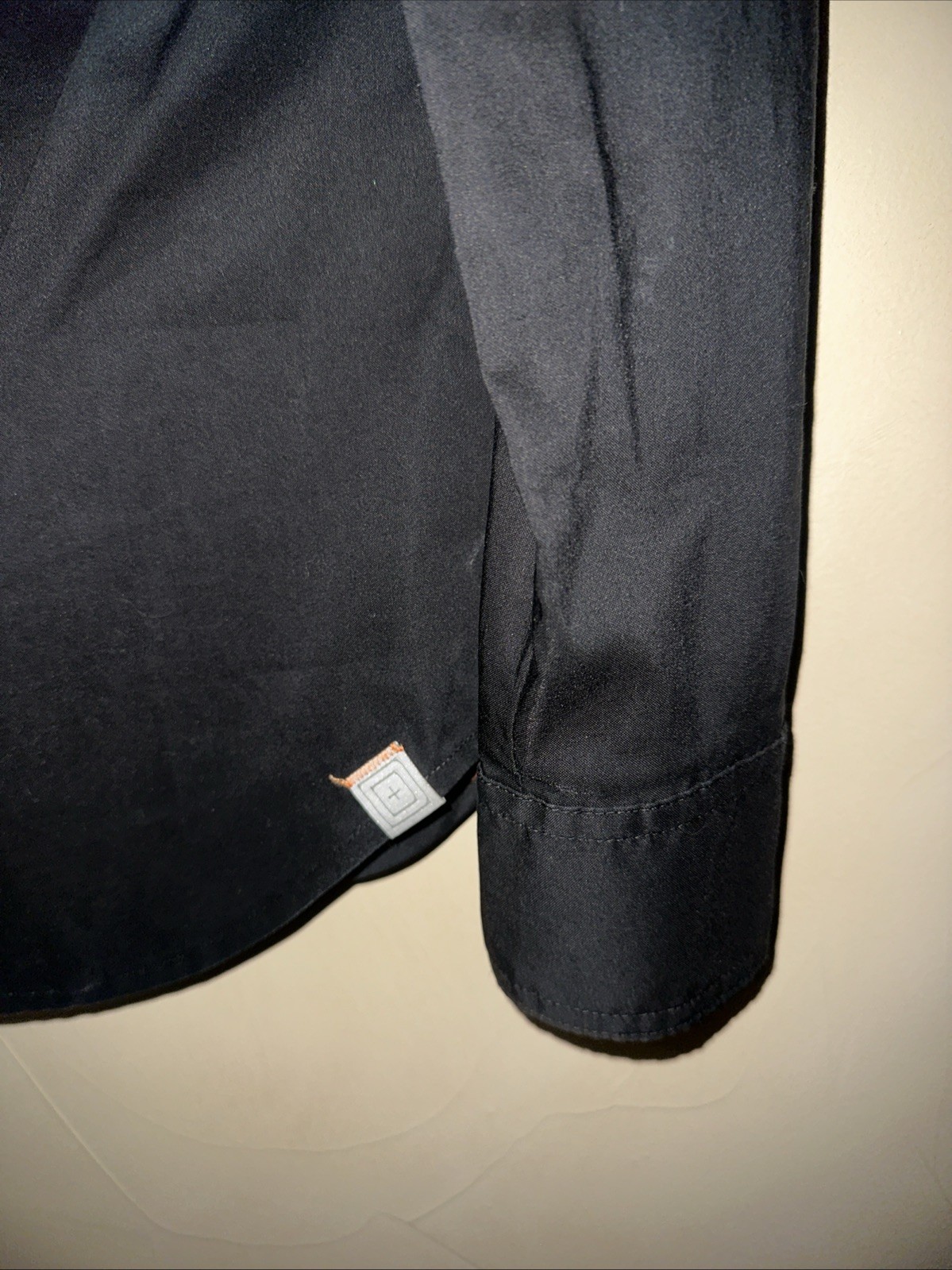5.11 Tactical Shirt Womens Small Petite Black Long Slv Poly/cotton Button Up