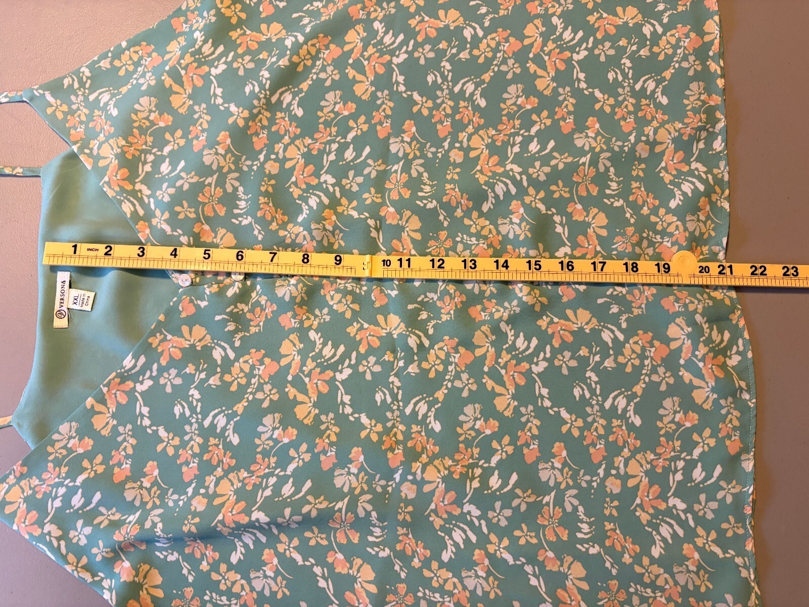 Versona XXL Floral Print Spaghetti Strap Tank Top