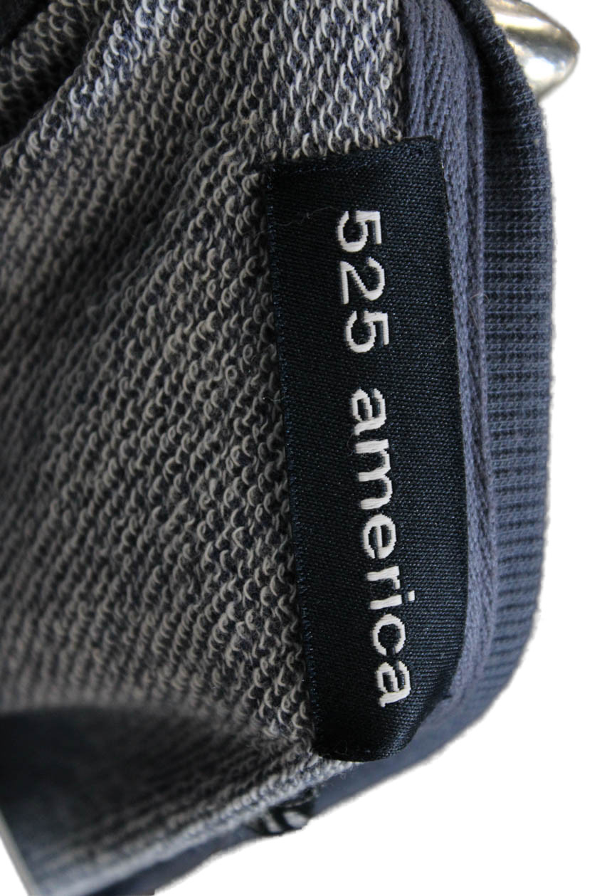 525 America Women Basic Round Neck 3/4 Sleeve T-Shirt Dark Blue Size M