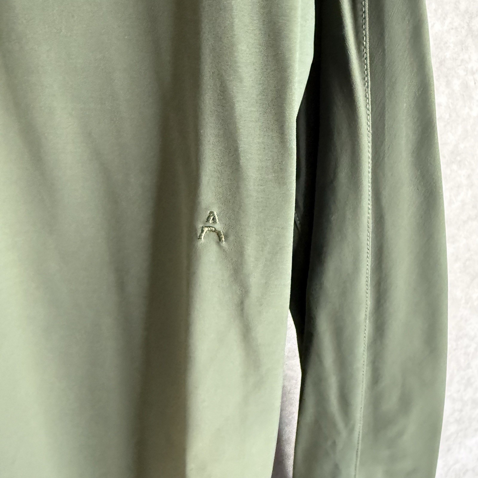 Aday Something Borrowed Long Sleeve Shirt In Moss Green Women’s Size L