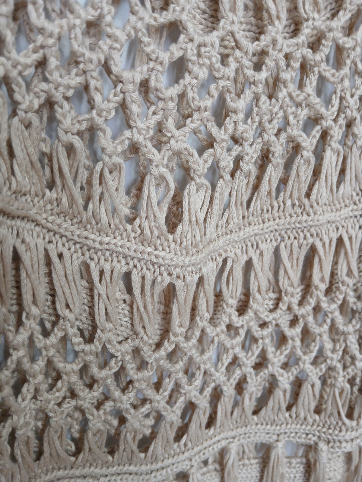 Questions by Say What sz M Crochet Top y2k beachy boho bohemian fairy 90s