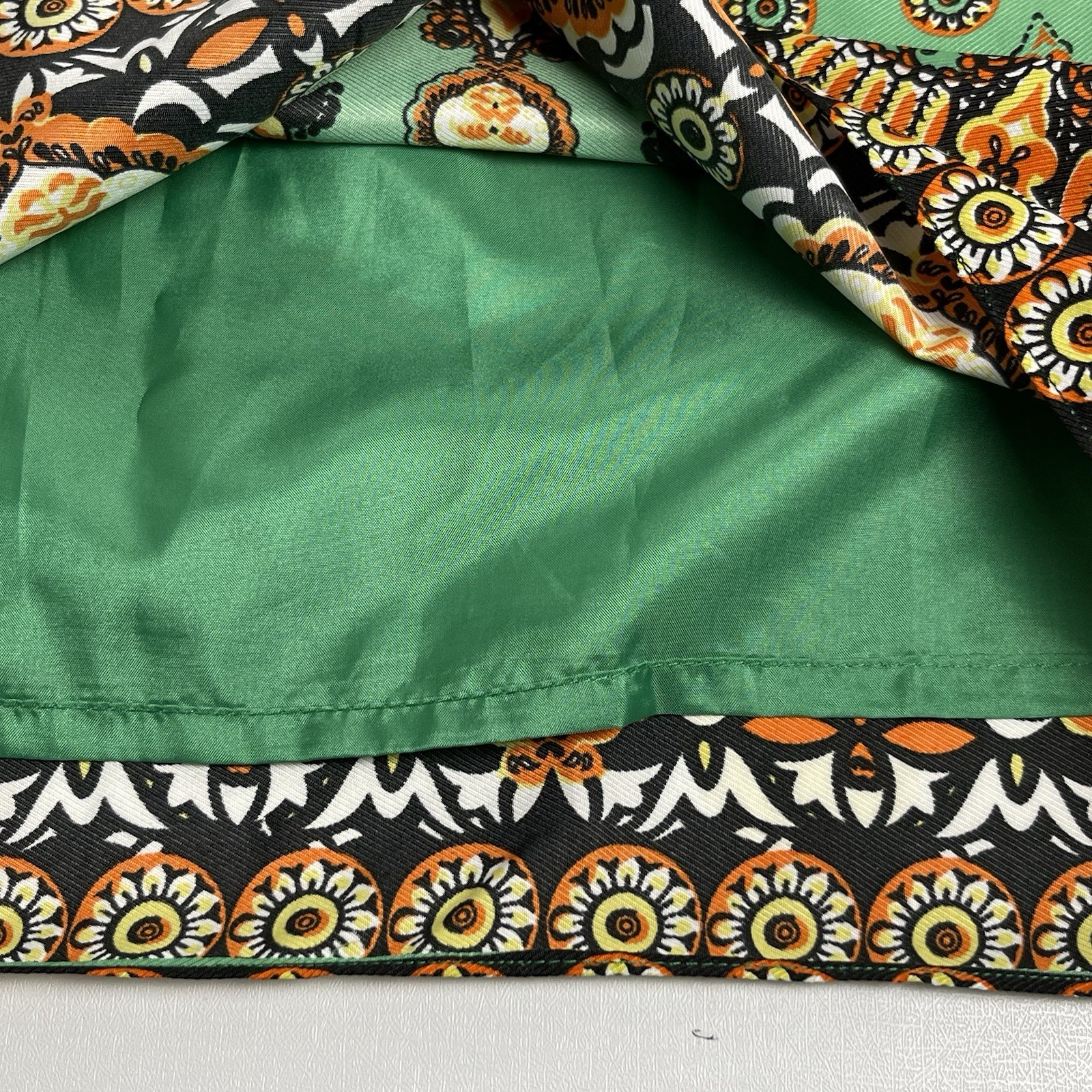 Jade Melody Tam Womens Small Lined Halter Tank Blouse Green Boho Medallion