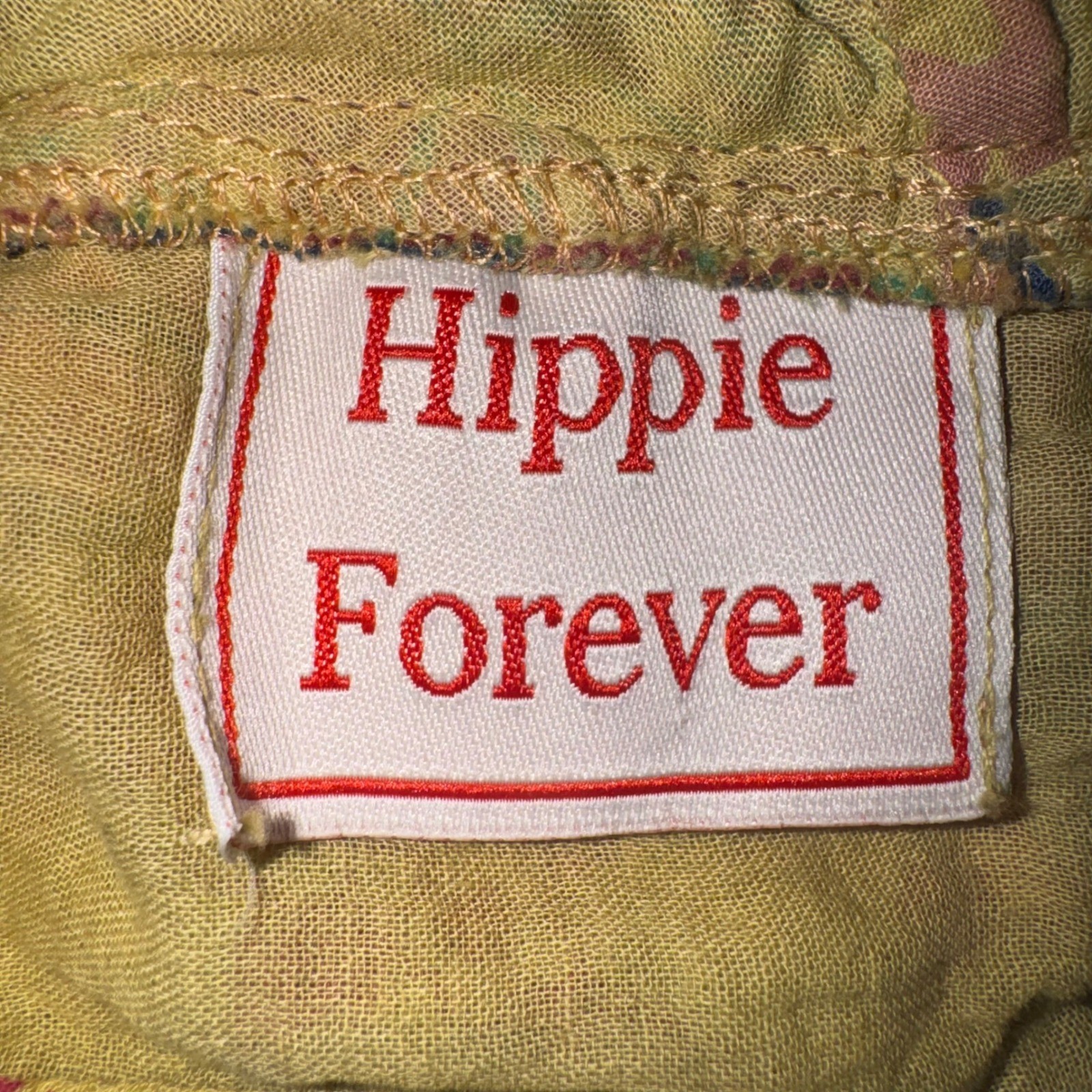 Hippie Forever Patchwork Halter Crop Top Boho Floral Festival Wrap Multi Color