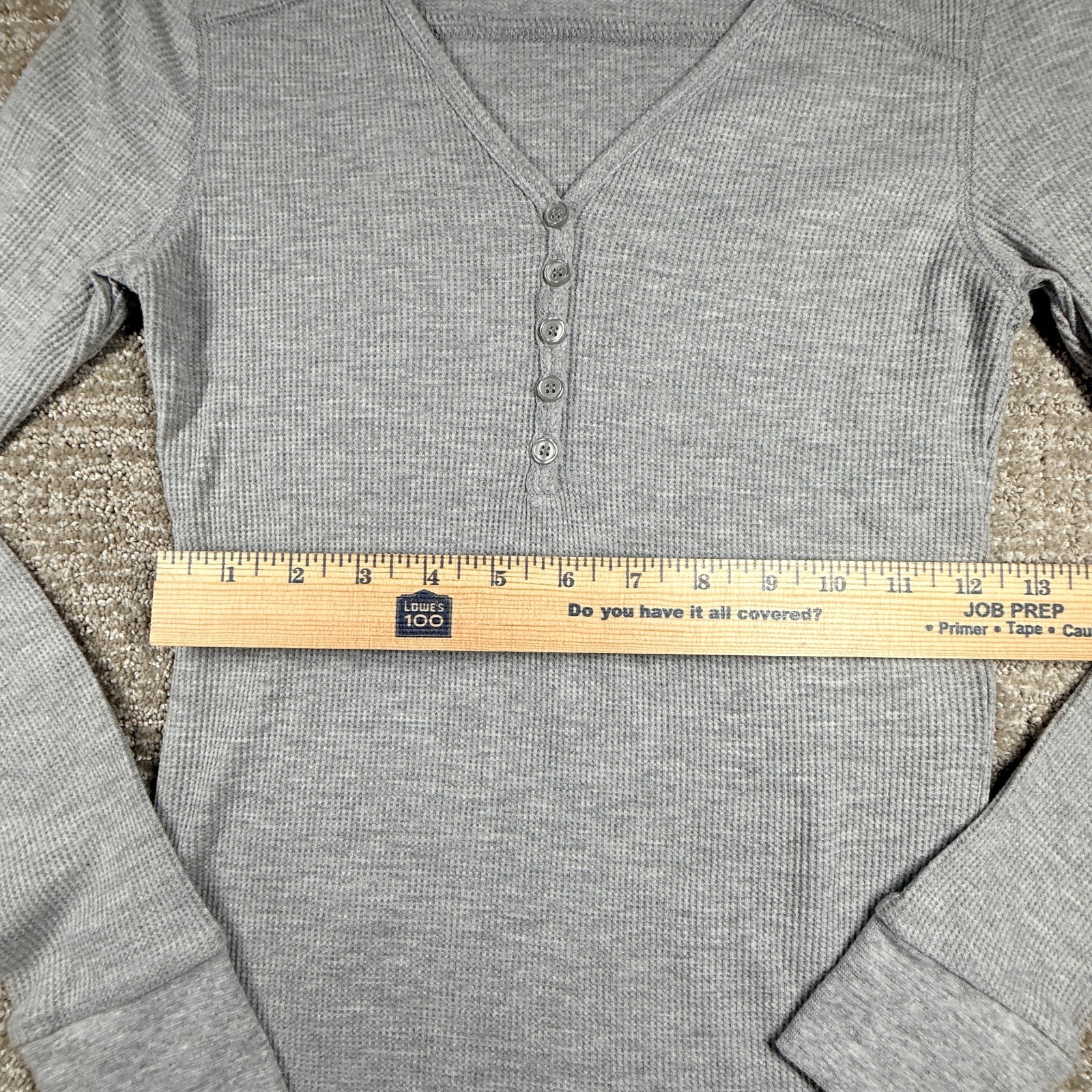 Active Basic Waffle Knit Henley Tops Women Small Lot 3 Long Sleeve Thermal Shirt