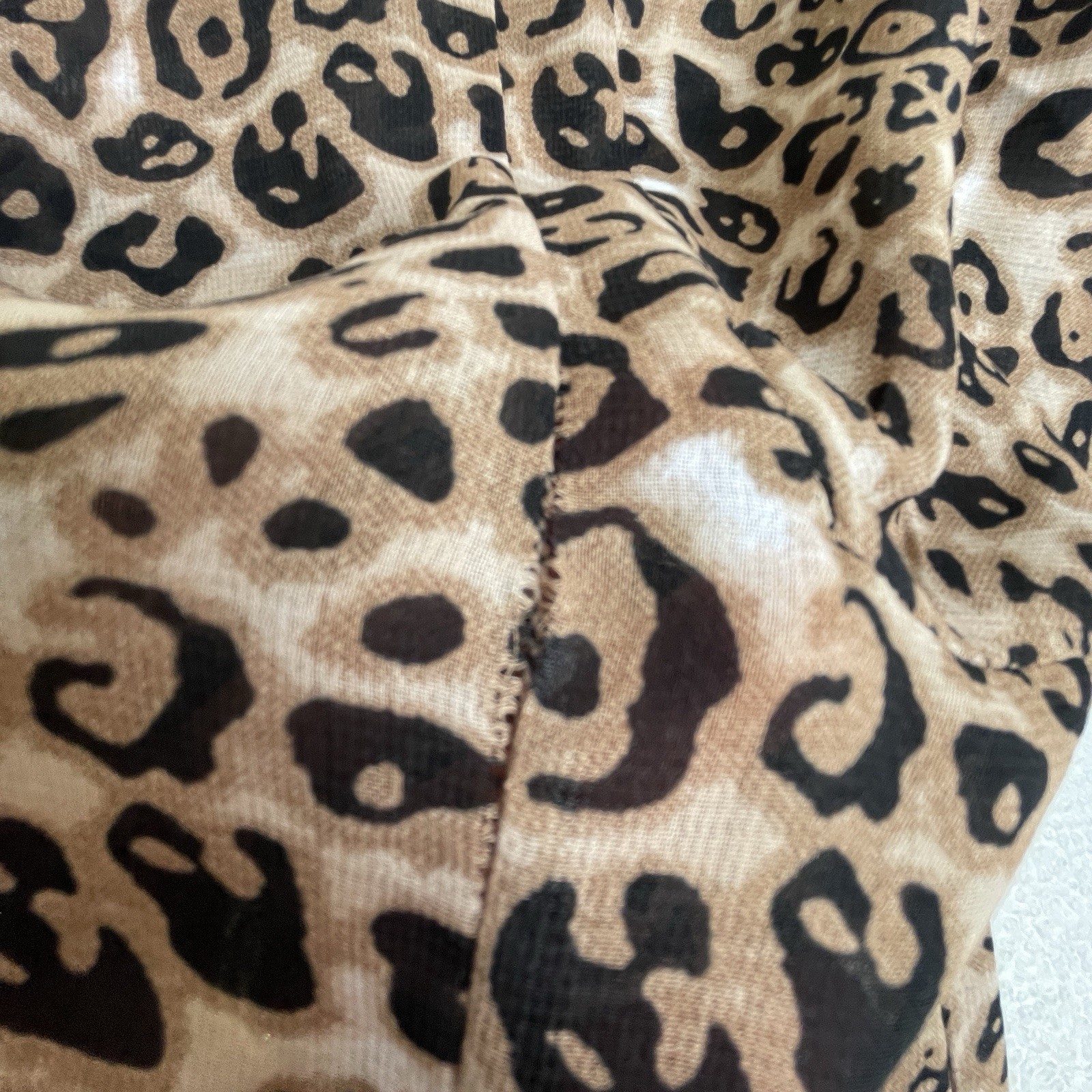 Leopard Print Top Women’s Sz 8-12 Retro Rock Animal Print Ethical SKETCH LONDON
