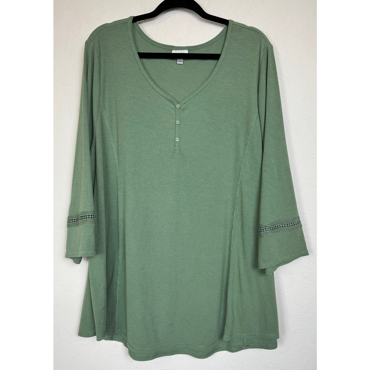 Avenue Green 3/4 Sleeve Blouse Women’s 26/28