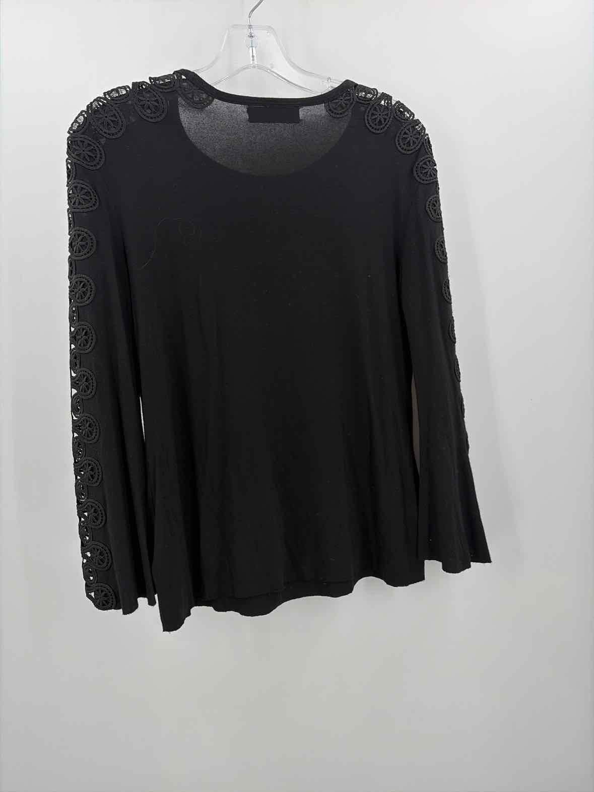 Pre-Owned Bailey 44 Black Size Medium Long Sleeve Blouse