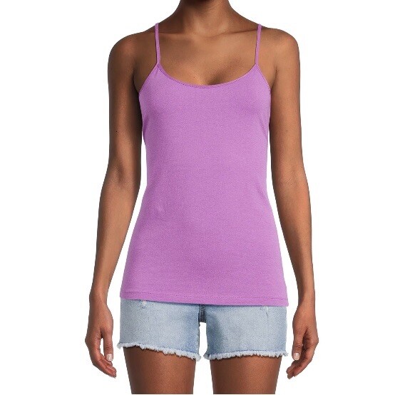 Time and Tru Womens Adjustable Strap Cami XL 16-18 New with Tags Iris Orchid