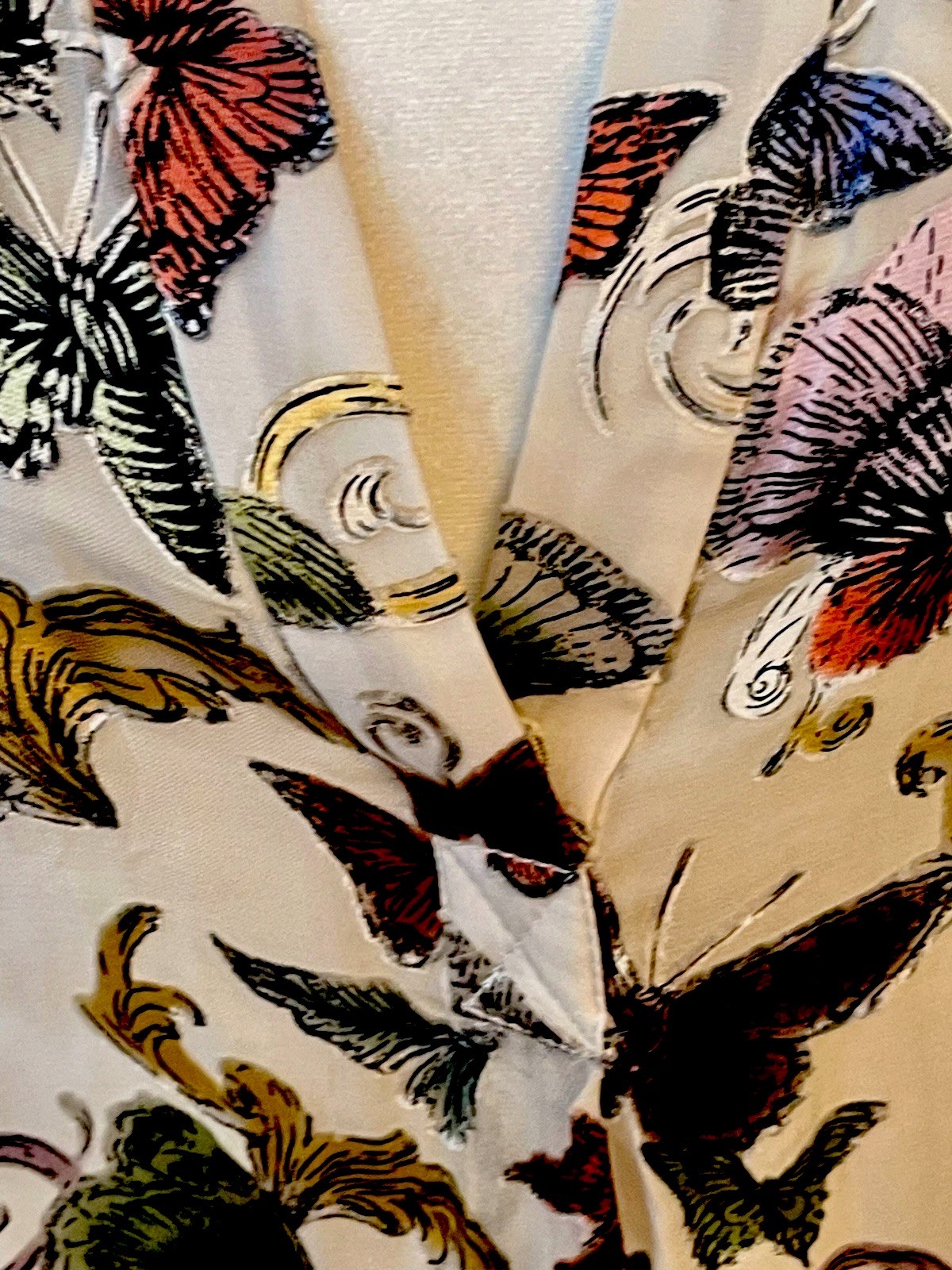 Alice & Olivia Silk Sheila Butterfly Spread Your Wings Blouse NWT Sz Med $425
