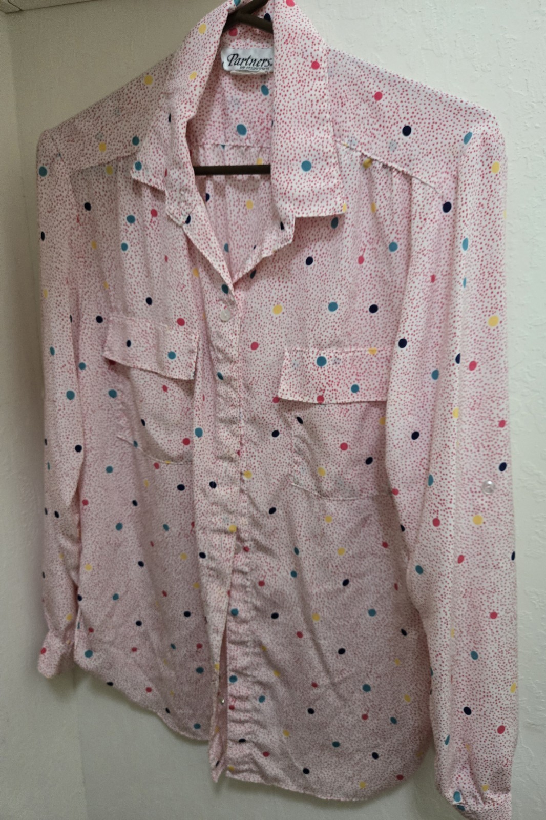 Vintage Partners By Mervyns Multicolor Sz 12 Longsleeved Blouse