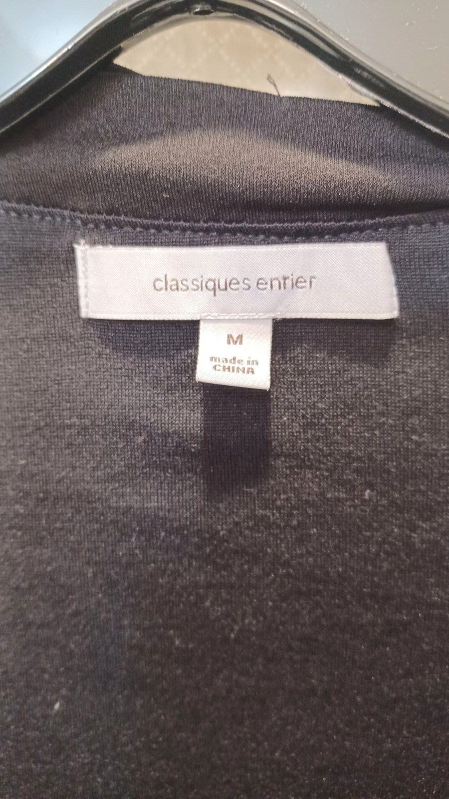 Classiques Entier Women’s Medium Black Silk Blend Cowl Neck Top Ruched NWT