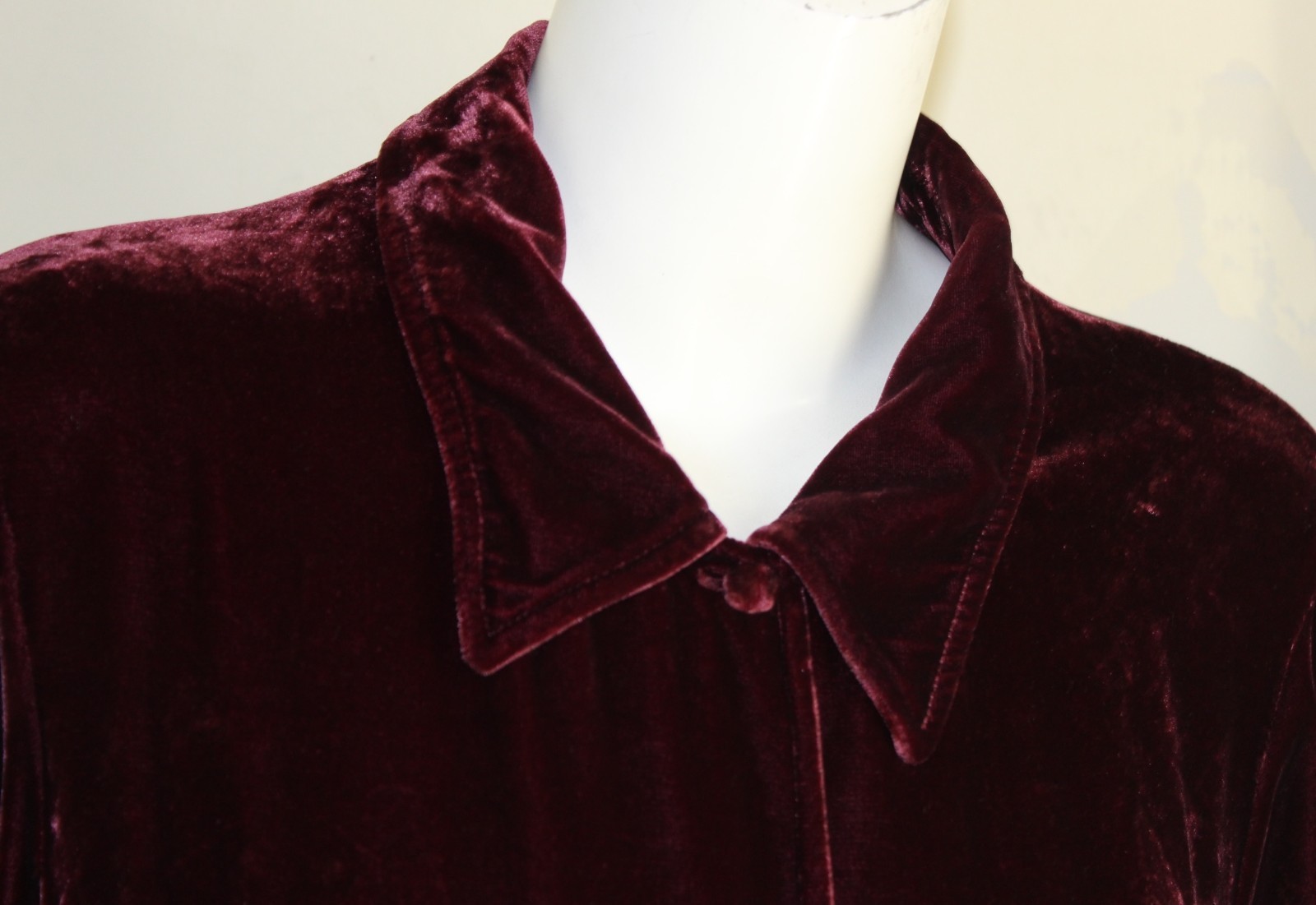 Soft Surroundings Sz TXL Tall XL Deep Wine Red Gorgeous Tunic Shirt Top