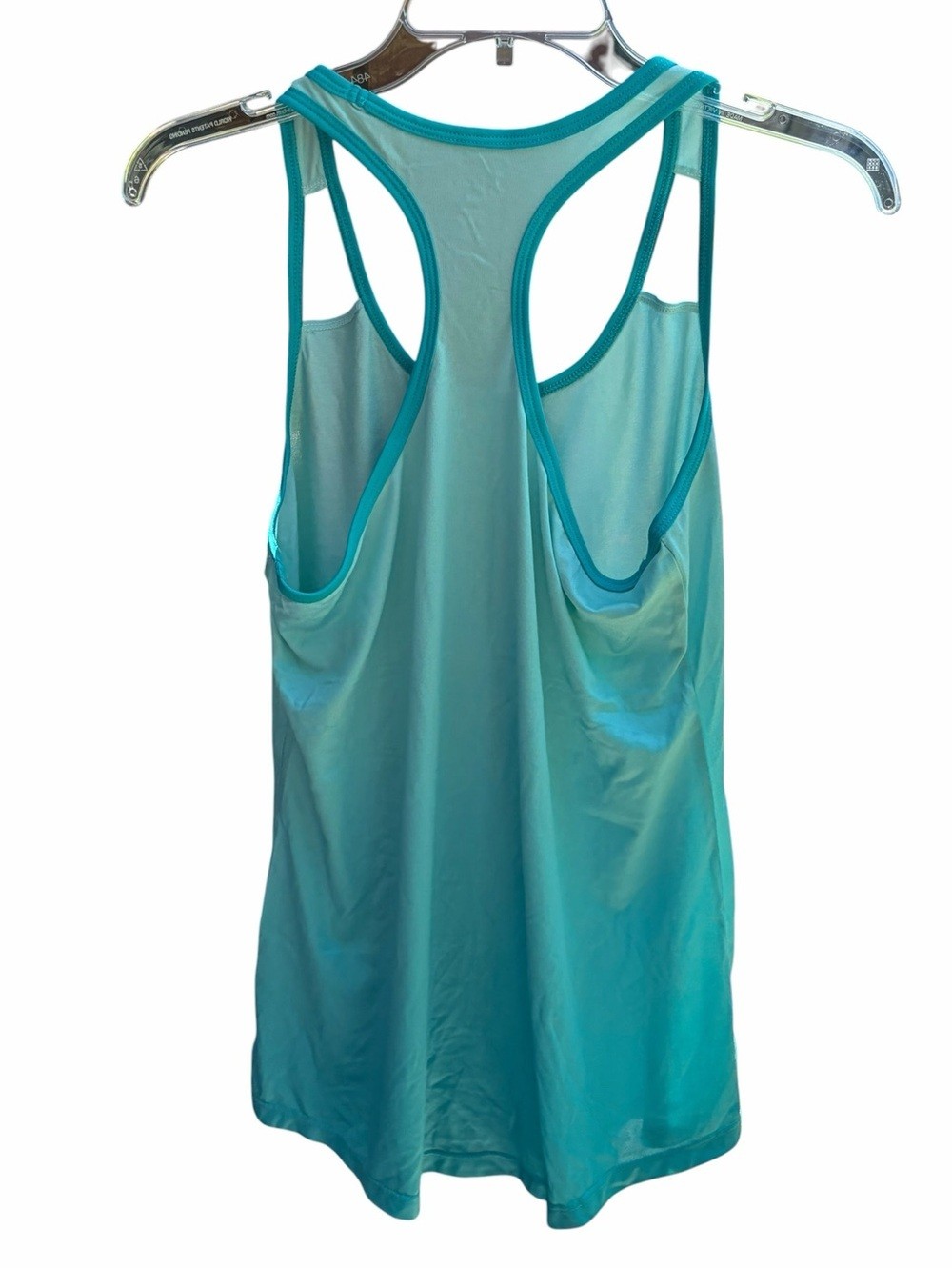 Layer 8 Turquoise Racerback Performance Tank Top Size Medium