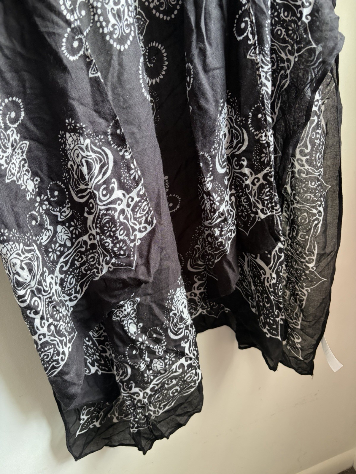 Breezy Lane Boho Paisley Print Kimono Cardigan Open Front Beach Cover Up Hippie