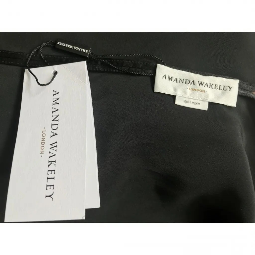 RRP£499 New Amanda Wakeley Top, Cashmere, Silk, Pink, Black, Size Medium, rare
