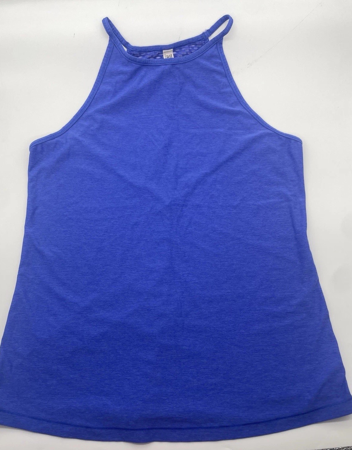 Reebok Womens Running Tank Top Blue Sz M Racerback Athletic Yoga Sport Beach