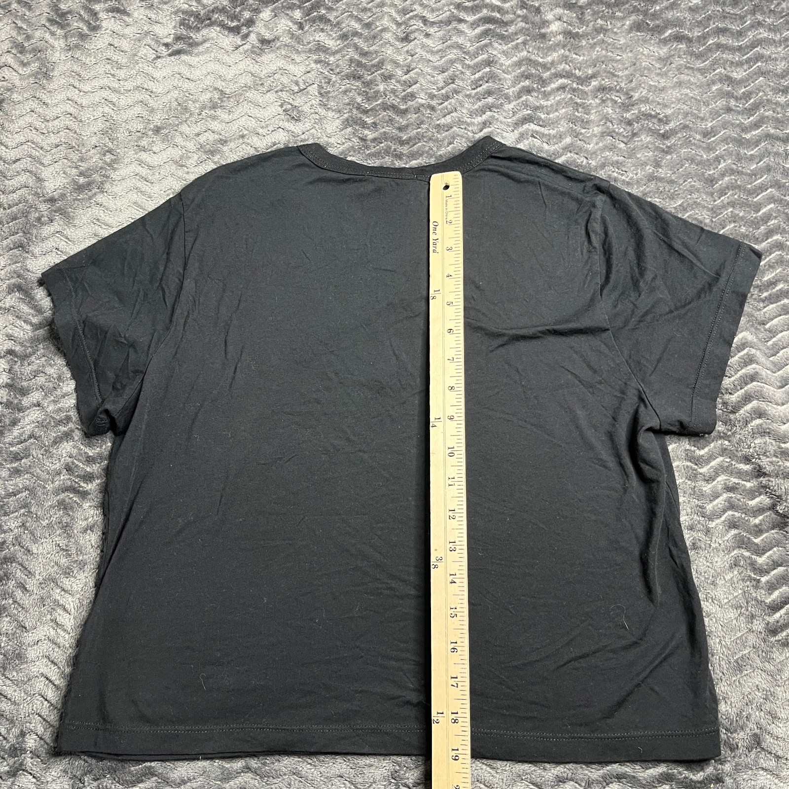 Buck Mason Women’s BLACK PIMA BOXY CREW Size Large NWT