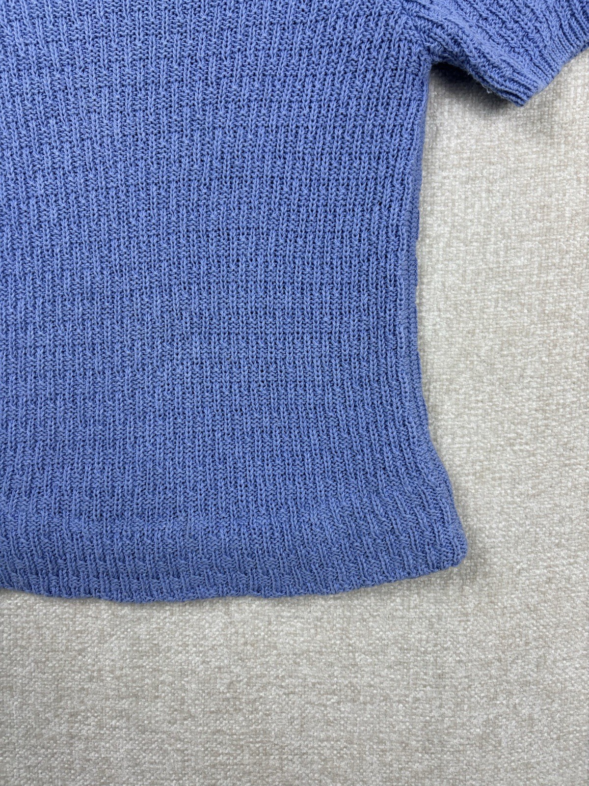 Marks And Spencer Womens short sleeve knit top Size Small / S Blue