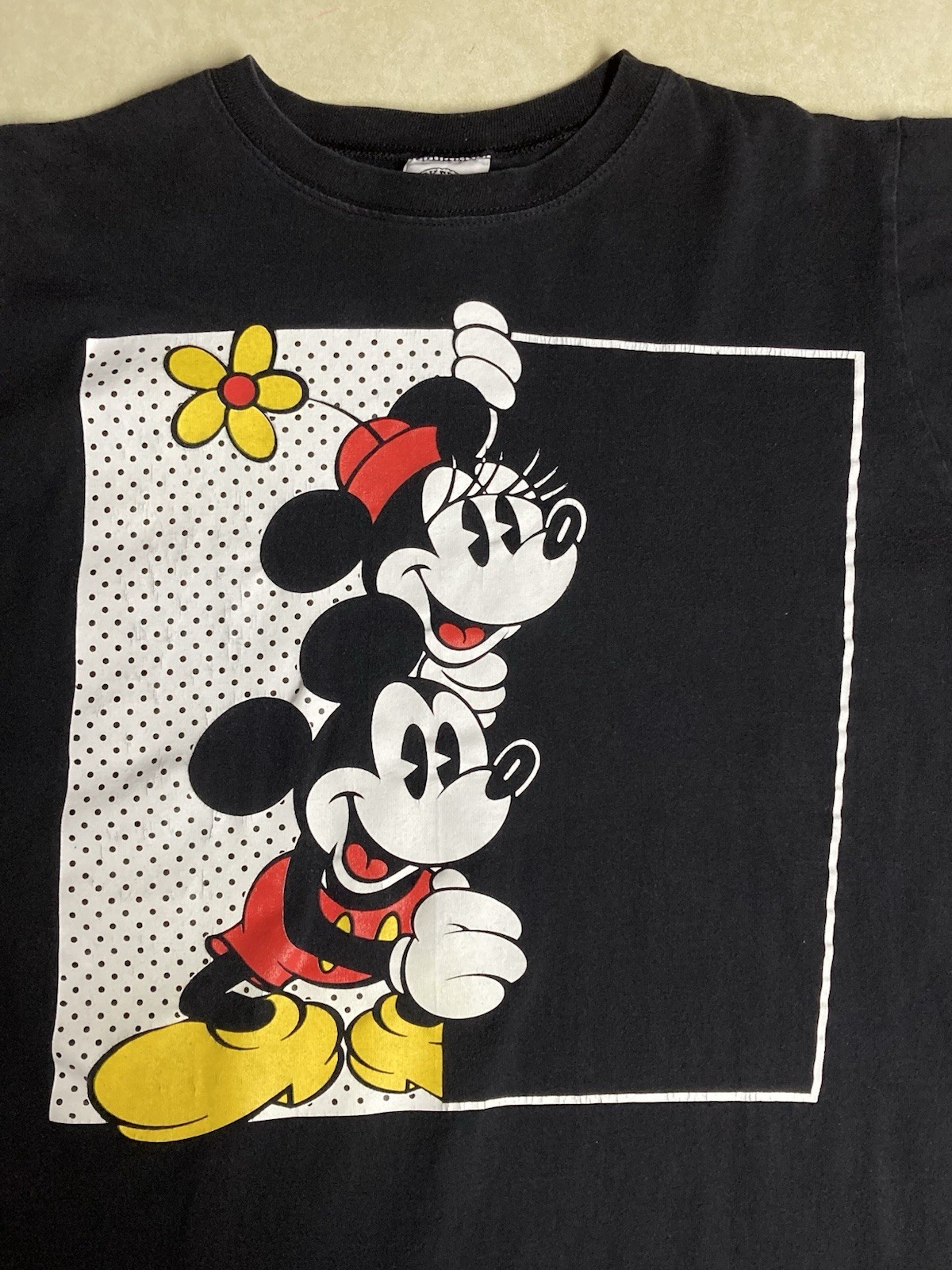 Vintage 90s Mickey Mouse T Shirt Womens Medium Disney Single Stitch Minnie USA
