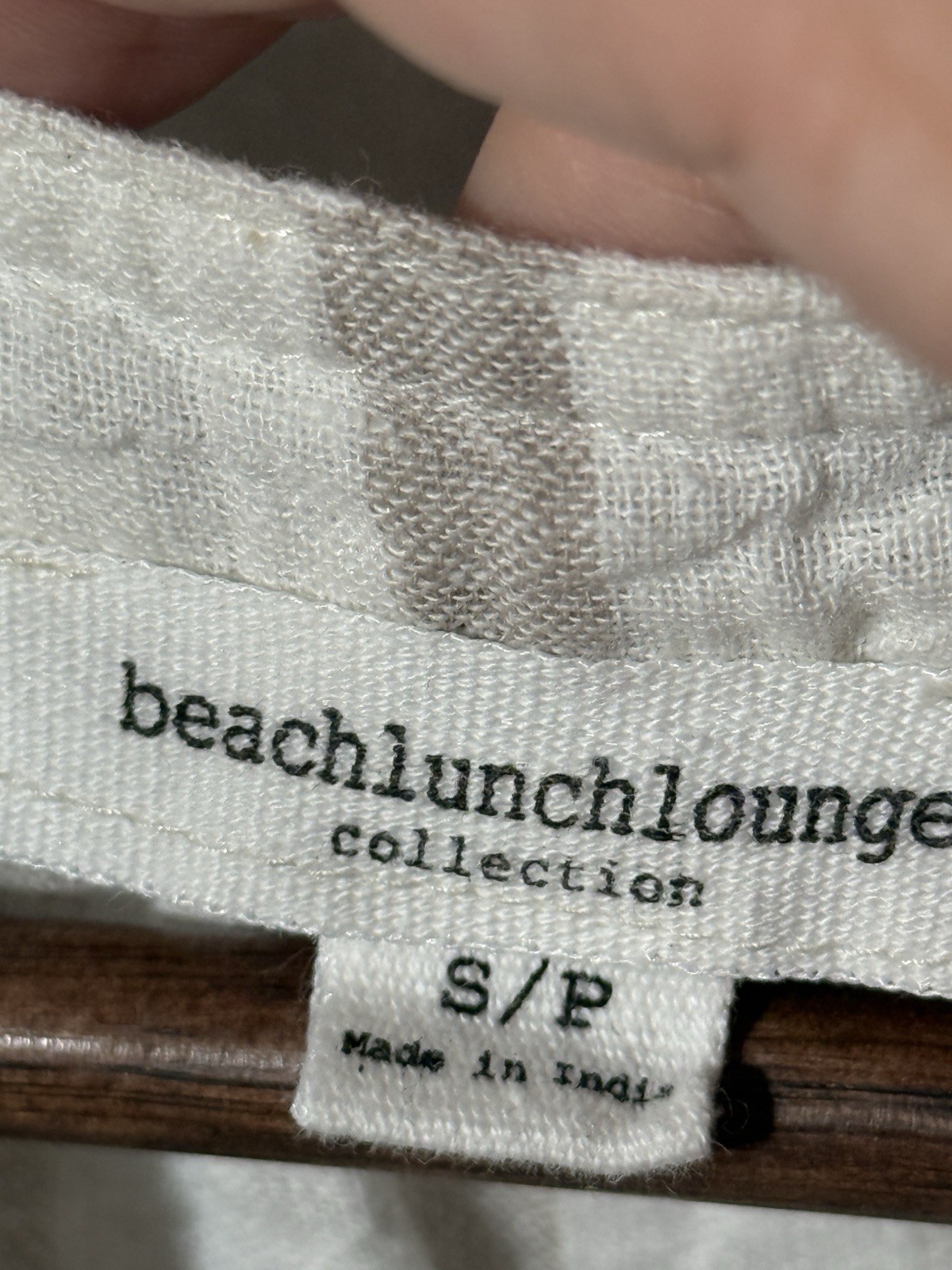 Beach Lunch Lounge Women’s Blouse Top Striped Long Sleeve Size S