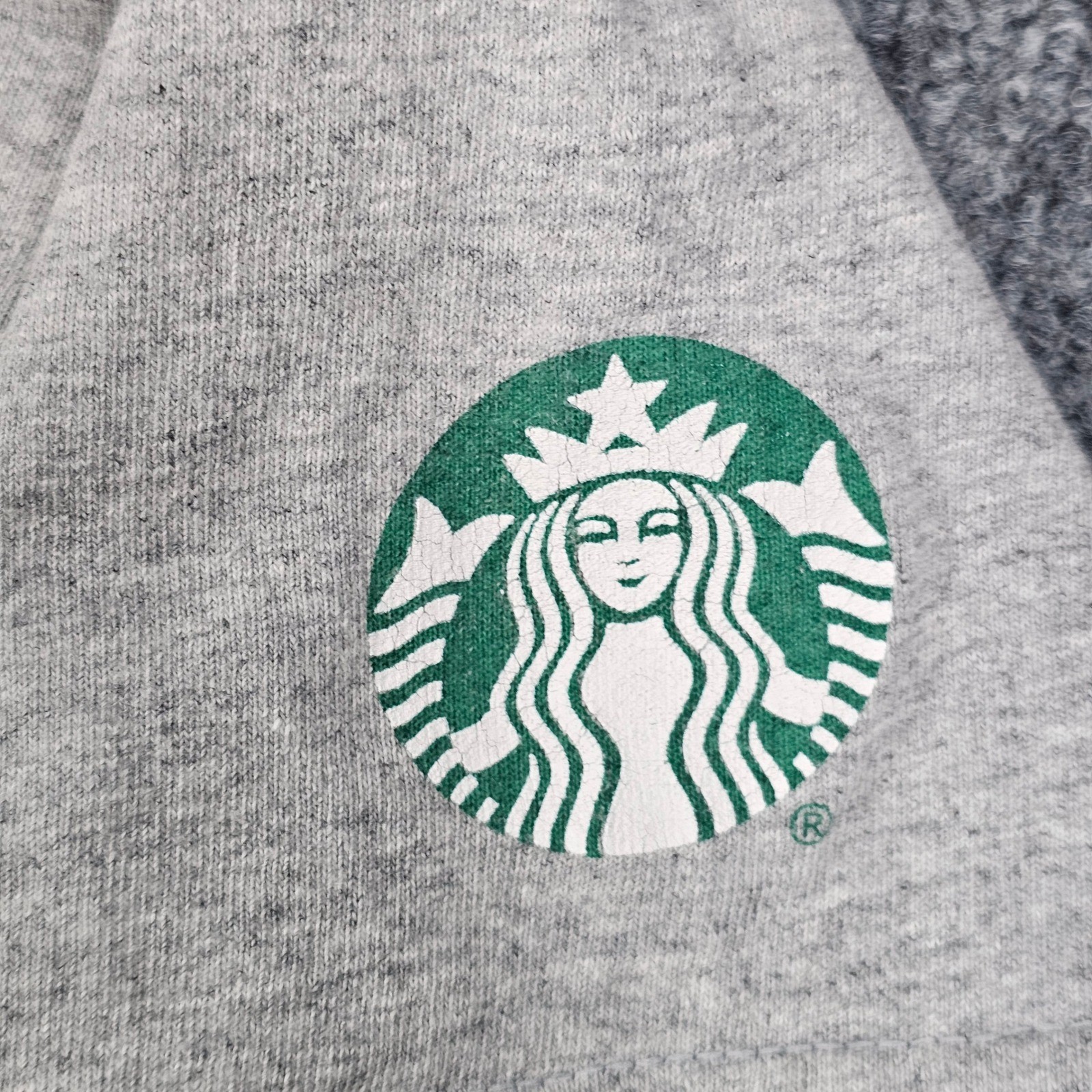 Starbucks 50 Years Anniversary T Shirt Womens S Gray Gildan Crew Neck Graphic