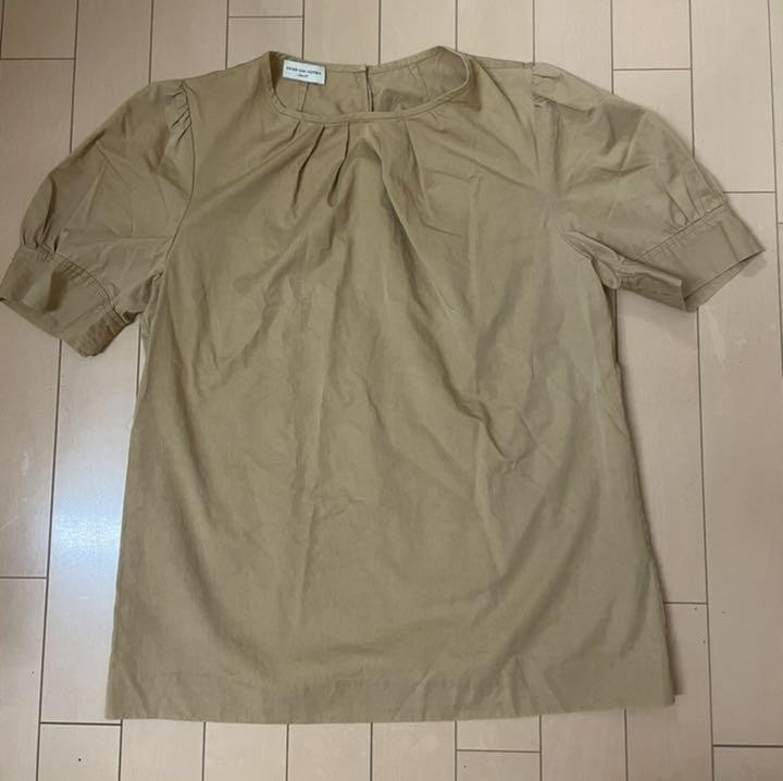Dries Van Noten Women M Puff Sleeves 38 Size Beige Made in Bulgaria Luxury Used