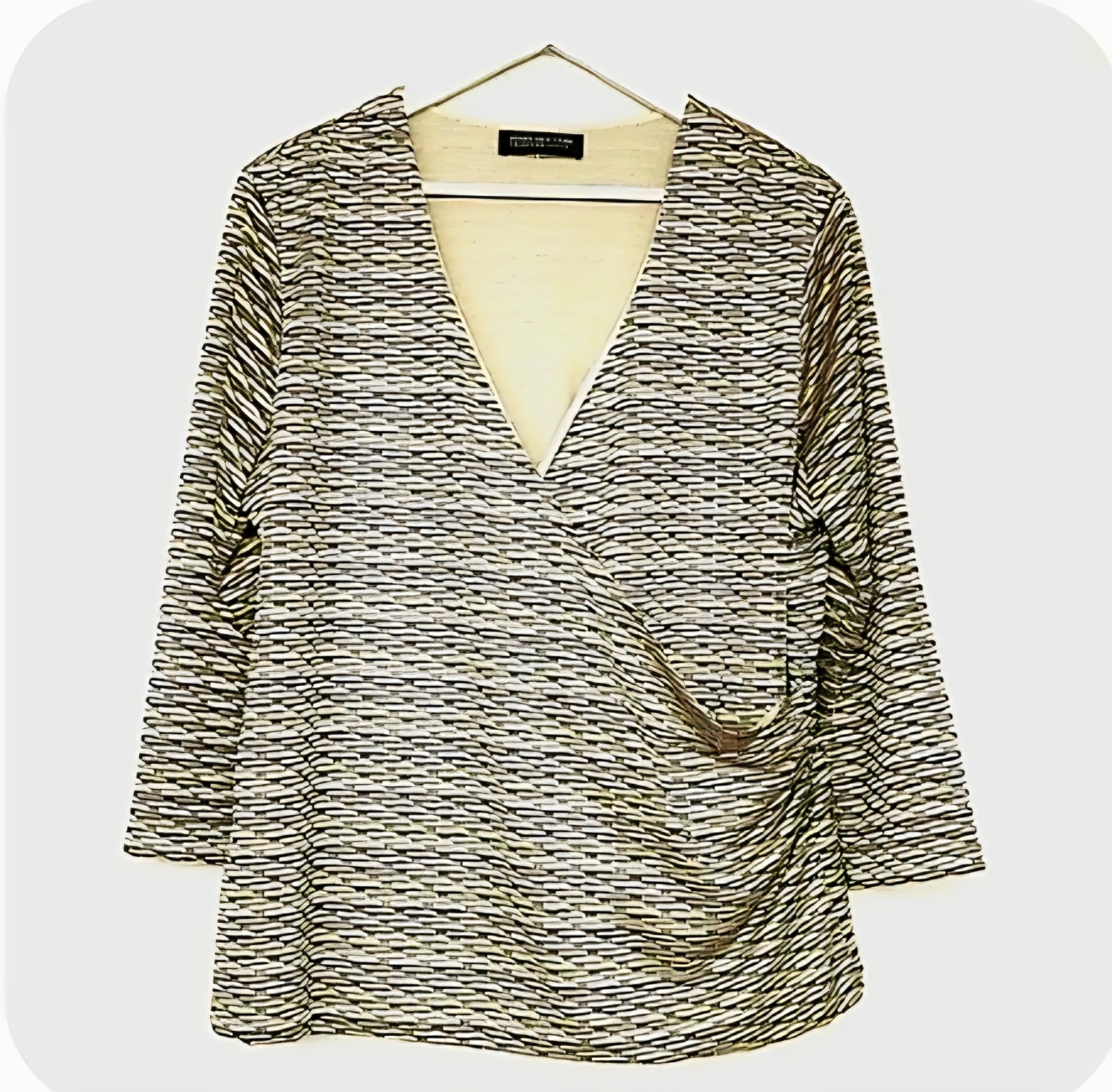 JONES NEW YORK Collection Women’s Cross Body Cream Multicolor Top Size 1X NWT