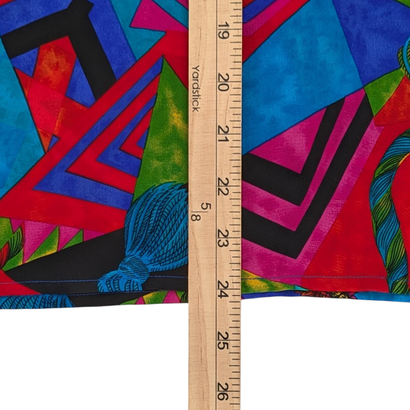 VTG 80s 90s Colorful Maximalist 100% Silk Top Womens S New Wave Memphis Retro