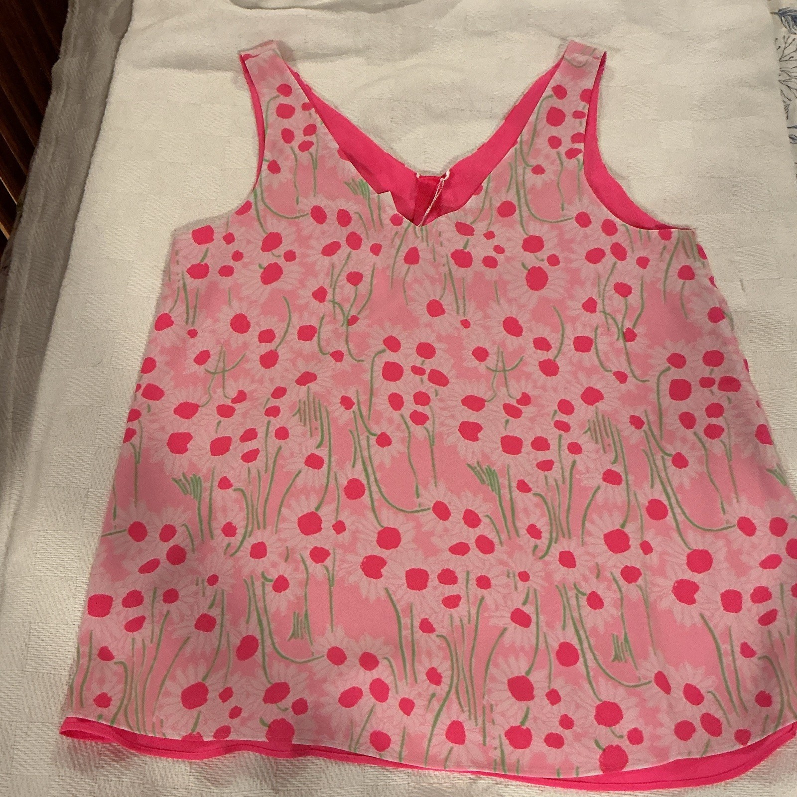 Lilly Pulitzer NWT Reversible Sleeveless Florin Top in Conch Shell Pink