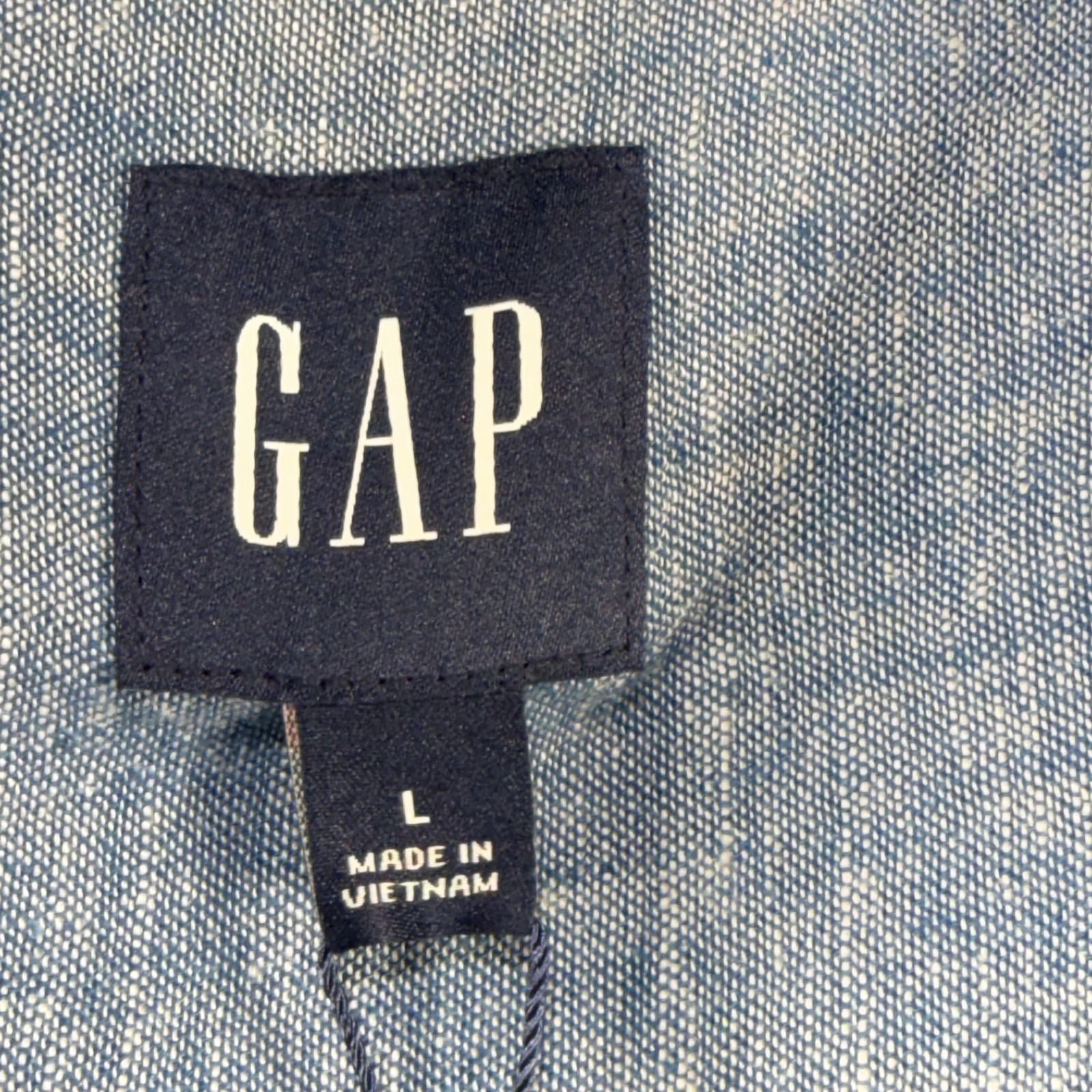 Gap Linen Shirt Women’s Large Blue Linen Rayon Blend Casual Breathable Comfort