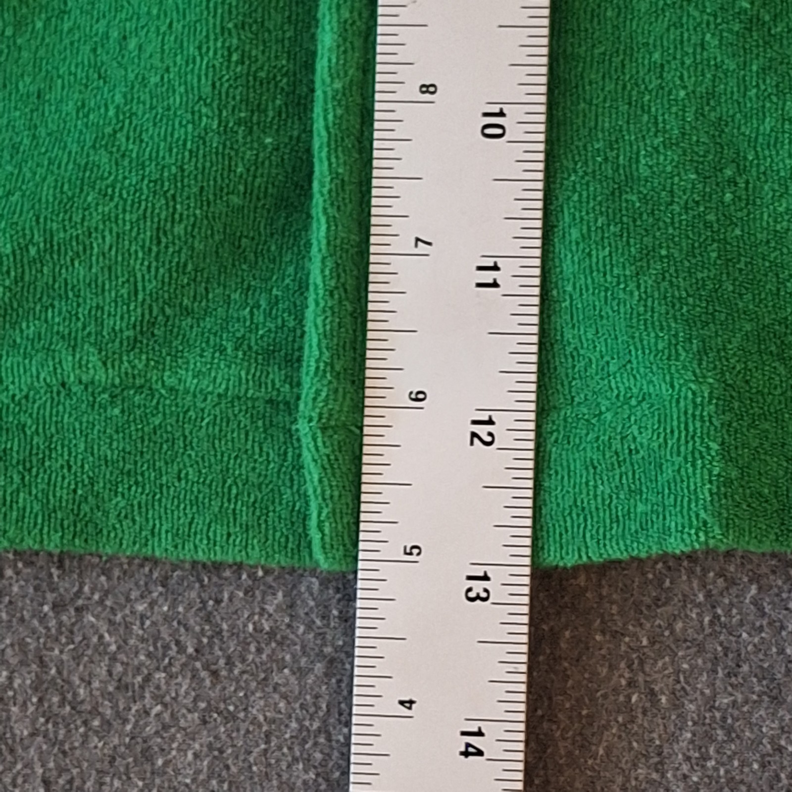 WSLY Vibrant Green Terry Cloth Button up Shirt Size S
