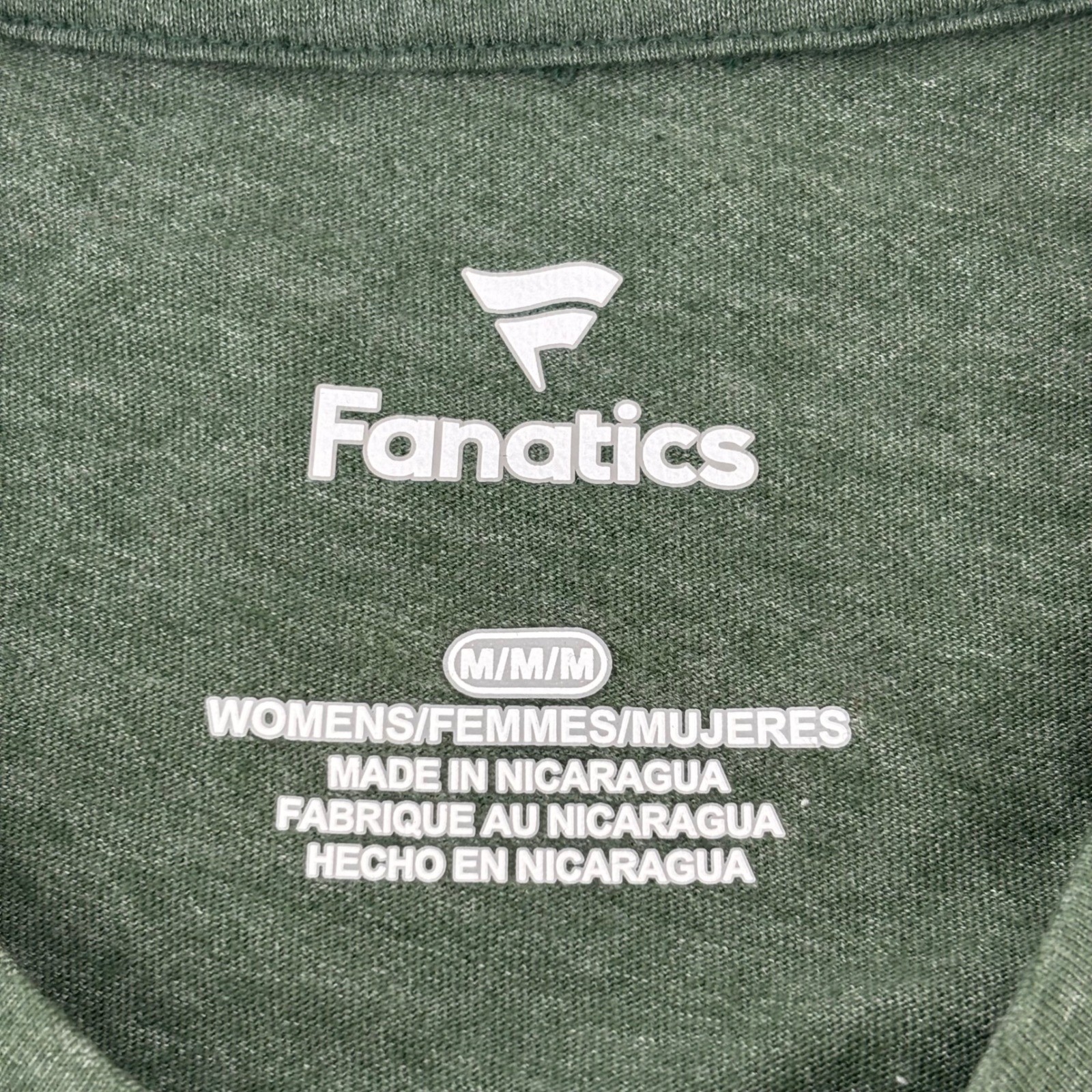 Fanatics University of Miami Hurricanes T-Shirt Womens Medium Green Cane Nation
