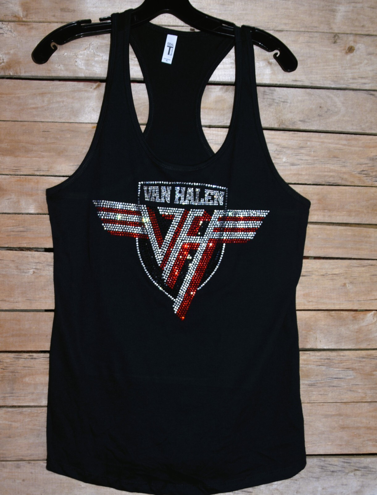 Van Halen rhinestone bling racer back tank top XS, S, M, L, XL,XXL