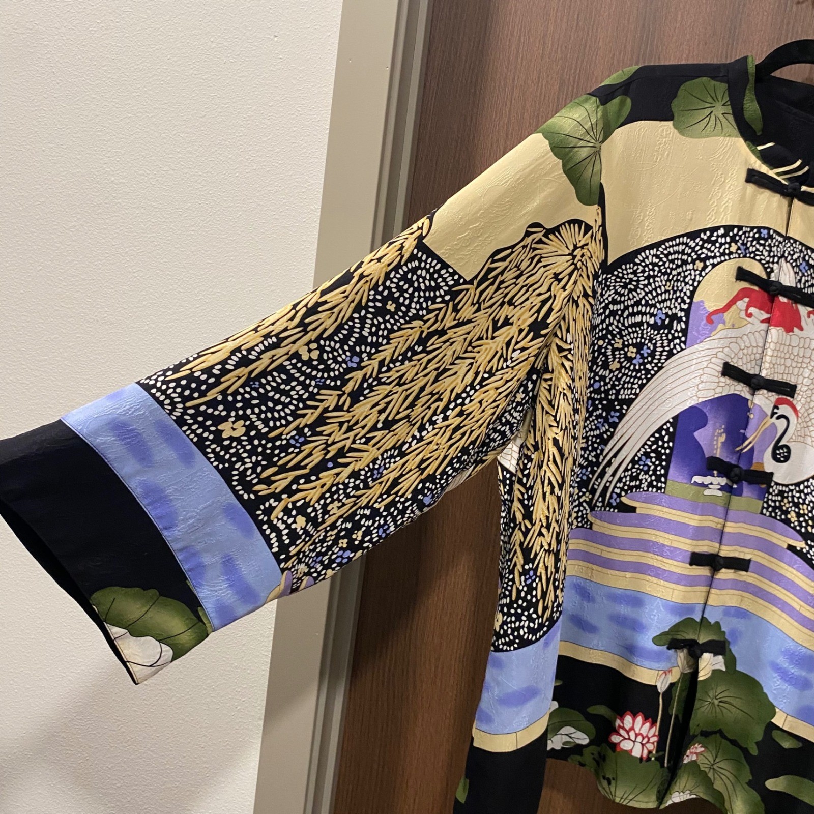 CITRON SANTA MONICA 100% Silk Reversible Kimono Jacket 2X Multicolor Art To Wear