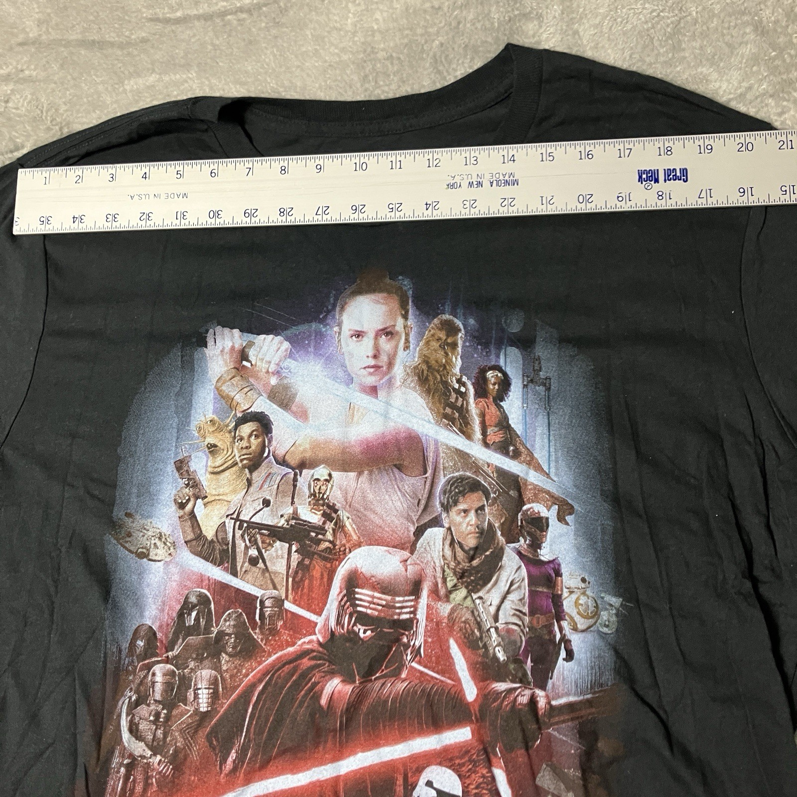 Disney Star Wars Rise Skywalker T Shirt Womens XL Black Kylo Ren Graphic NWT