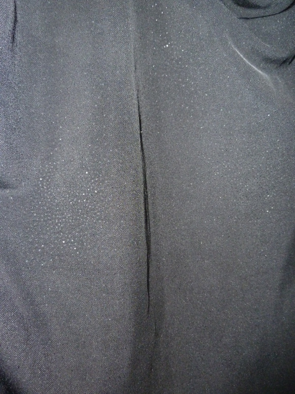 M&S black shimmering silver OCCASION PARTY COWL neck T shirt top Size 18
