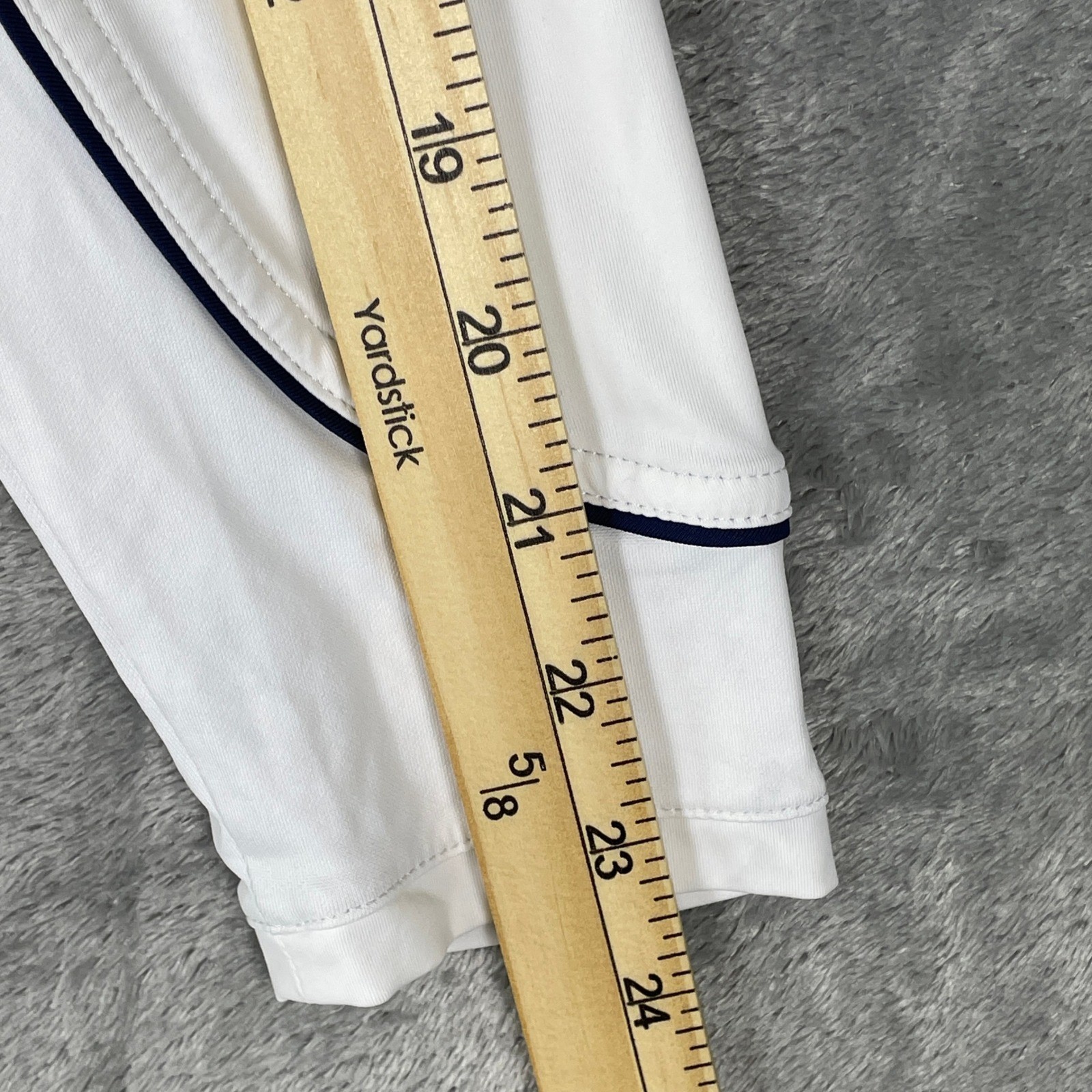 Peter Millar Quarter Zip Pullover Womens M White Very Good UPF 50+ AMWINS Logo