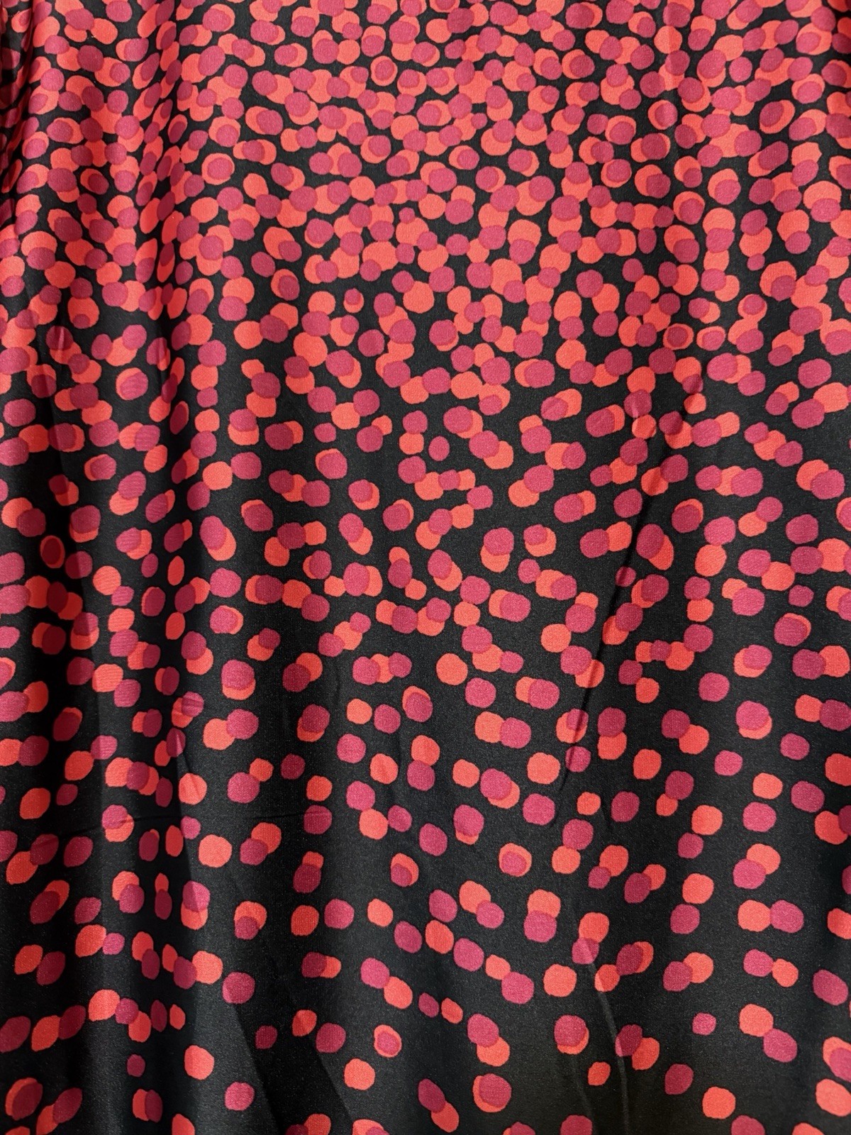 NWT ALYX Asymmetric Red Polka Dot Layered Blouse Chic Abstract Print Top XL Plus