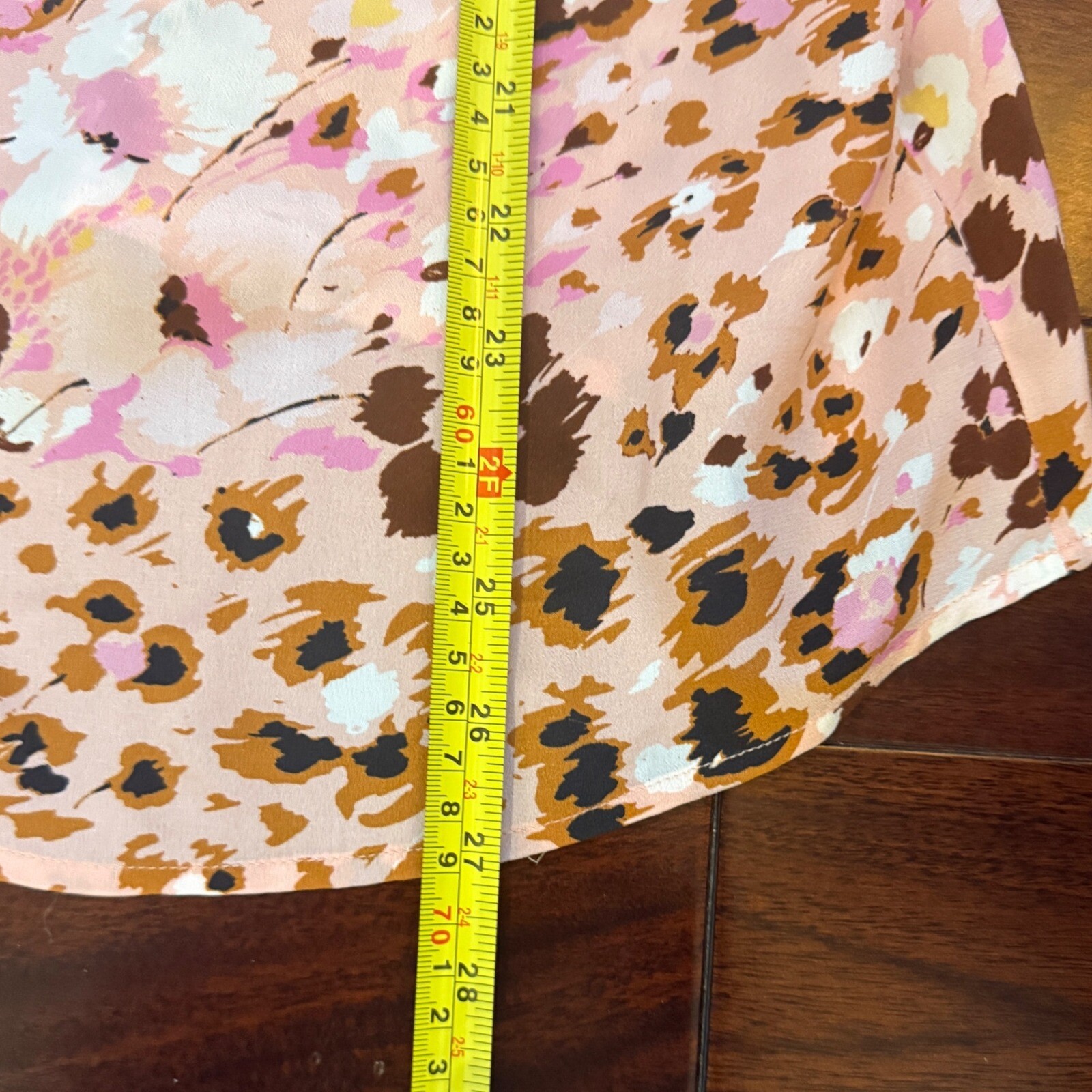 Paige Isela Floral Leopard Print Silk Tank Cami Pink Sz M Coquette Summer Y2K