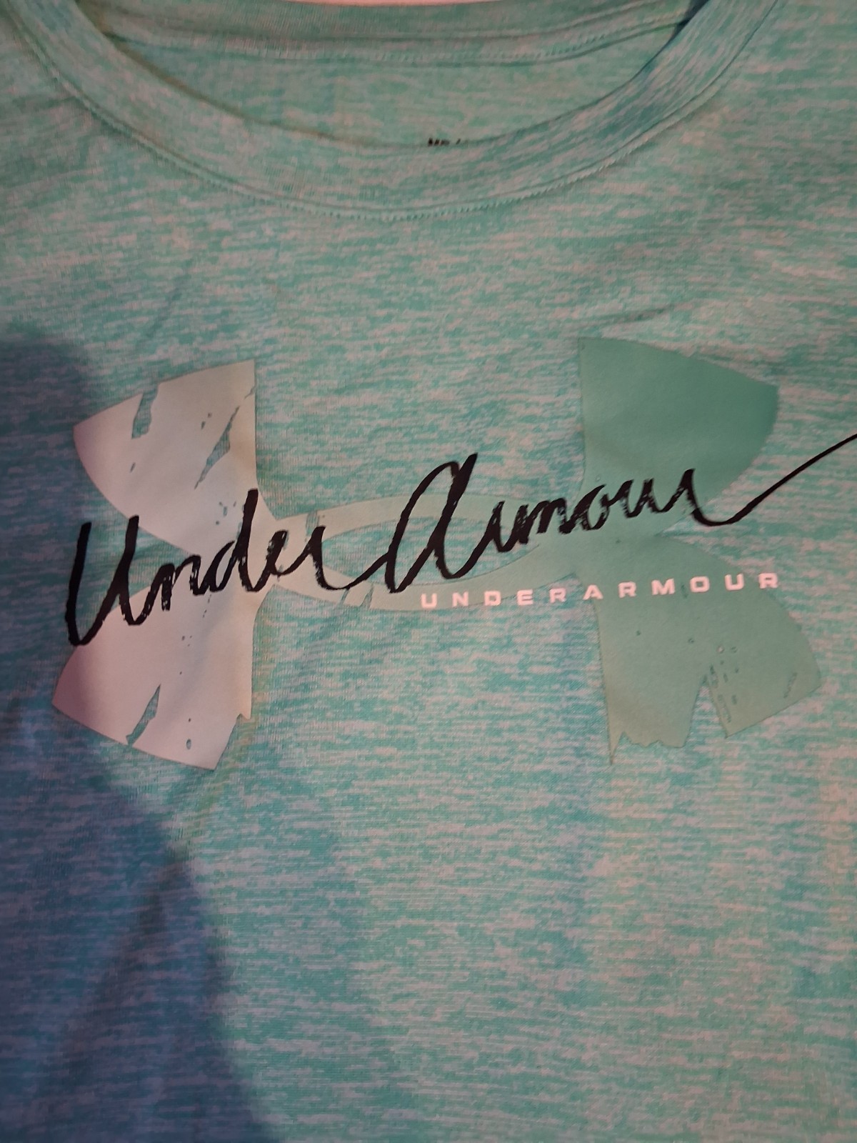 Under Armour Womens *Heat Gear* Graphic Print Poleyester Tshirt Size Medium