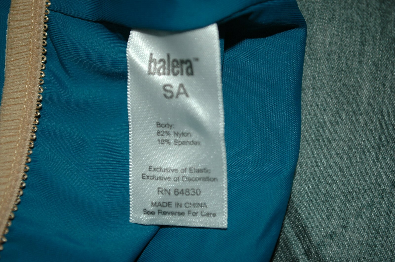 Beautiful Balera SA Turquoise Spaghetti Strap Tank Top RN 64830. New Size 8
