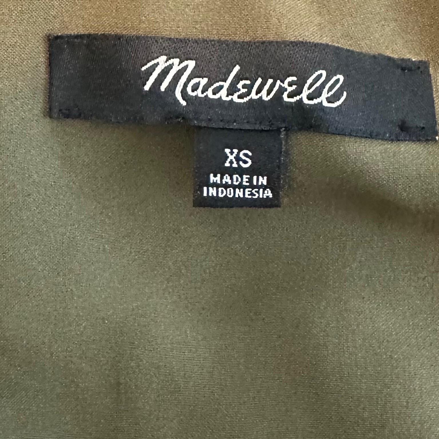 Madewell Floral Wrap Blouse Olive Green Yellow V-Neck Side Tie Top XS