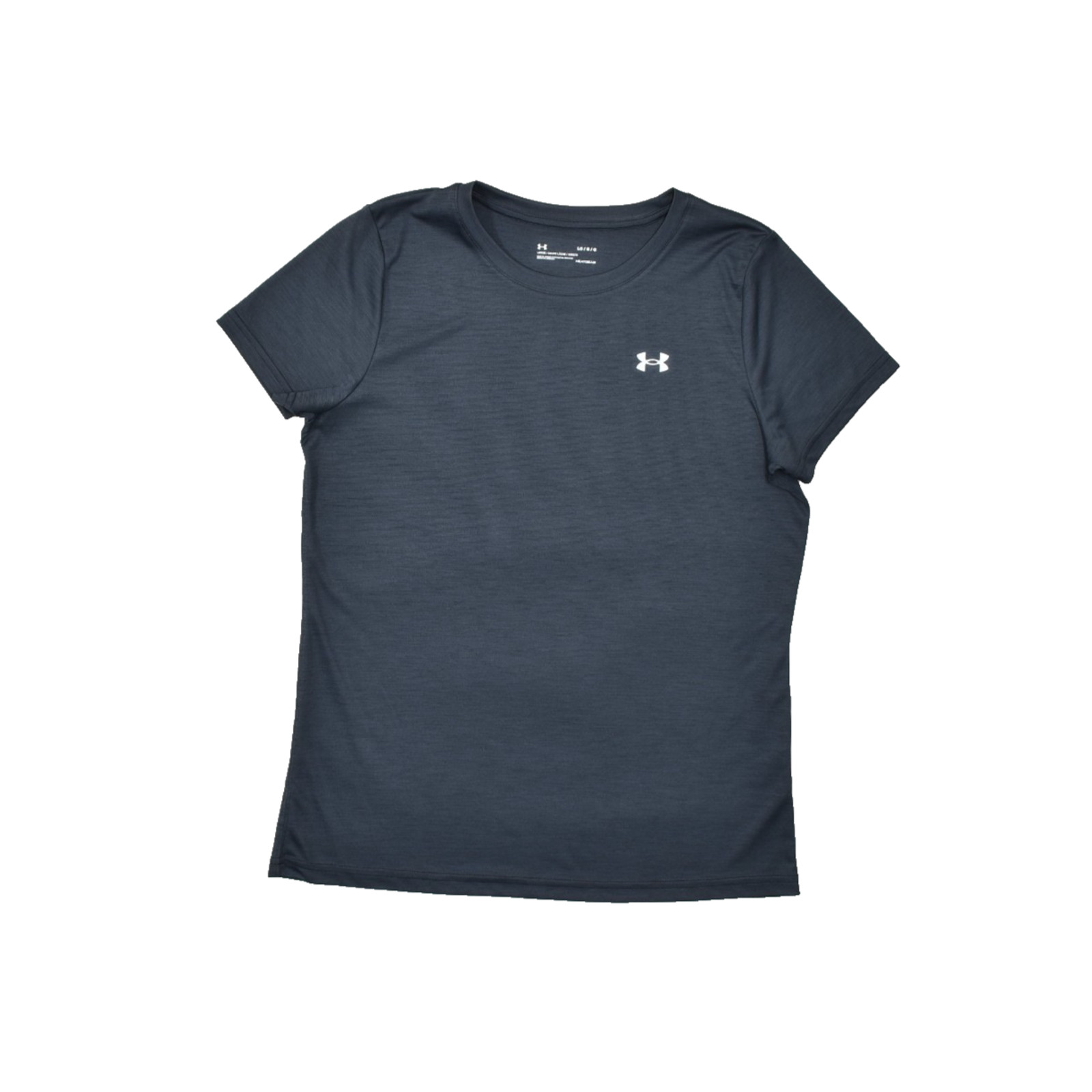 Under Armour HeatGear Women’s Large Gray Short Sleeve Loose Fit Athletic Tee